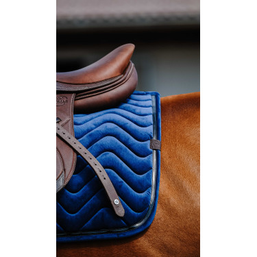 Almofada de sela Equithème Glossy Azul-marinho