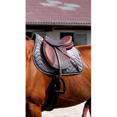 Almofada de sela Equithème Glossy Cinzento