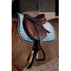 Almofada de sela Equithème Glossy Verde claro Almofada de sela Equithème Glossy Verde claro