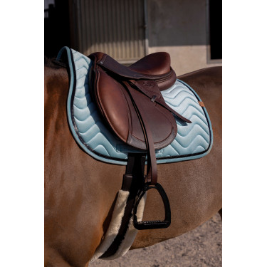 Almofada de sela Equithème Glossy Verde claro Almofada de sela Equithème Glossy Verde claro