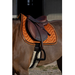 Almofada de sela Equithème Glossy Laranja Almofada de sela Equithème Glossy Laranja