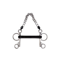 Mors Pelham Metalab borracha rígida reta