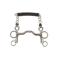 Mors pelham Metalab Elite curvado com passagem de língua