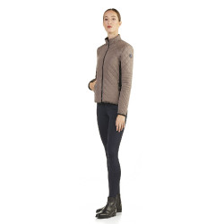 Casaco curto acolchoado Ego7 Atena feminino Rola Castanho