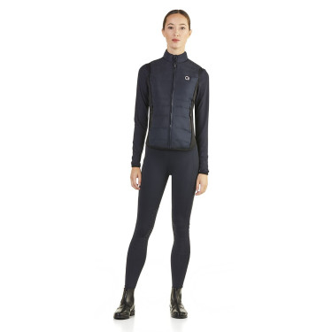 Colete sem mangas acolchoado Ego7 Dea feminino com laterais elásticas Marinho Azul-marinho