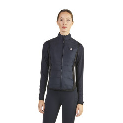 Colete sem mangas acolchoado Ego7 Dea feminino com laterais elásticas Marinho Azul-marinho