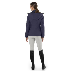 Casaco acolchoado Ego7 Galy Lux com capuz removível para mulher Marinho Azul-marinho