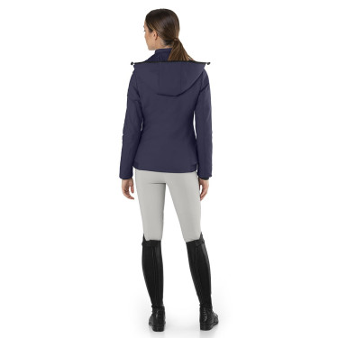 Casaco acolchoado Ego7 Galy Lux com capuz removível para mulher Marinho Azul-marinho