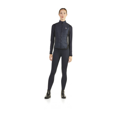 Colete sem mangas acolchoado Ego7 Dea feminino com laterais elásticas Marinho Azul-marinho