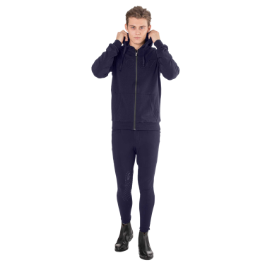 Sweat com fecho e capuz Ego7 homem Marinho Azul-marinho