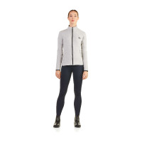 Sweat com fecho EGO7 Z0W repelente de água para mulher Cinza mesclado Cinzento