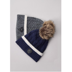 Gorro com pompom Horseware AA Monogram Marinho Azul-marinho