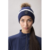 Gorro com pompom Horseware AA Monogram Marinho Azul-marinho