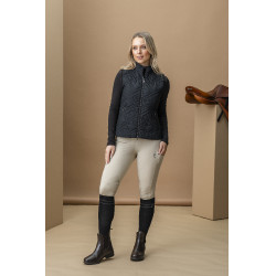Colete acolchoado sem mangas Horseware AA Neve Monogram mulher Preto