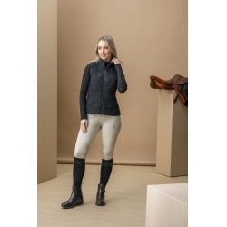 Colete acolchoado sem mangas Horseware AA Neve Monogram mulher Preto