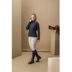 Colete acolchoado sem mangas Horseware AA Neve Monogram mulher Preto