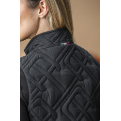 Colete acolchoado sem mangas Horseware AA Neve Monogram mulher Preto