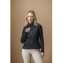 Colete acolchoado sem mangas Horseware AA Neve Monogram mulher Preto