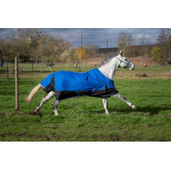 Cobertura Equithème Tyrex 1200D Aisance Azul / preto