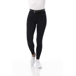 Calça Equithème Safir Preto / azul