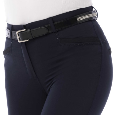 Calça Equithème Safir Marinho / preto Azul