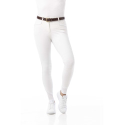 Calça Equithème Safir Branco / azul