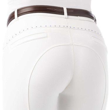 Calça Equithème Safir Branco / azul