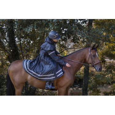 Impermeável Equithème RiderCoat Preto