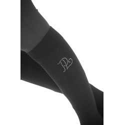 Meia Pénélope Luxe Strass Preto / prata