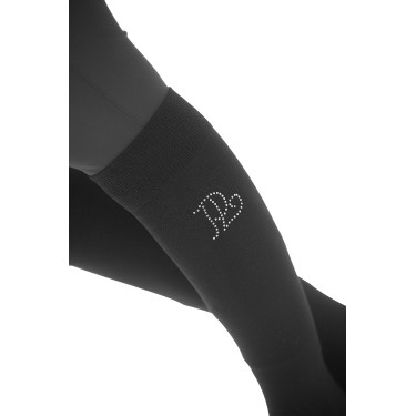 Meia Pénélope Luxe Strass Preto / prata