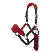 Cabresto de carneiro Vogue Mini LeMieux com guia Chilli Vermelho Cabresto de carneiro Vogue Mini LeMieux com guia Chilli Vermelho