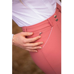 Calças de equitação Pénélope New Point Sellier feminina Rosa velho
