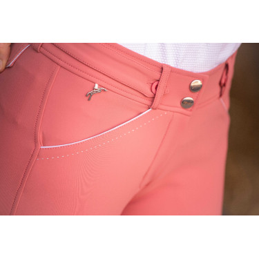 Calças de equitação Pénélope New Point Sellier feminina Rosa velho