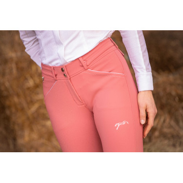 Calças de equitação Pénélope New Point Sellier feminina Rosa velho