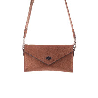 Bolsa Pénélope New Phone Pocket Glitter Cognac / glitter