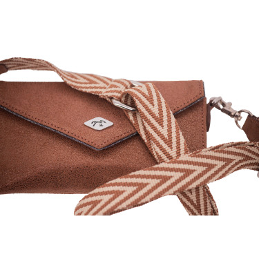 Bolsa Pénélope New Phone Pocket Glitter Cognac / glitter
