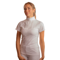 Polo de competição Pénélope Florence Mesh manga curta para mulher Branco Polo de competição Pénélope Florence Mesh manga curta para mulher Branco