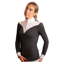 Polo de Concurso Pénélope Verone feminino Preto / branco Polo de Concurso Pénélope Verone feminino Preto / branco