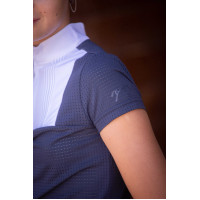 Polo Eden by Pénélope em malha Florence Marinho Azul-marinho