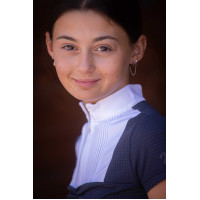 Polo Eden by Pénélope em malha Florence Marinho Azul-marinho