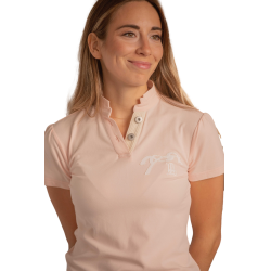 Polo Pénélope Victorine feminino Pêssego Rosa