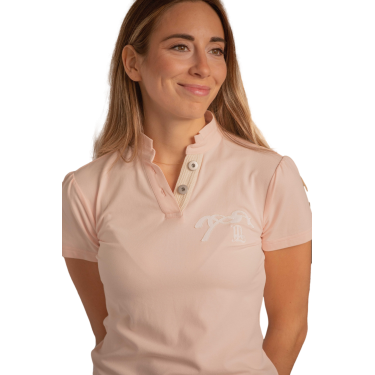 Polo Pénélope Victorine feminino Pêssego Rosa