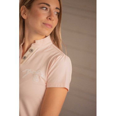 Polo Pénélope Victorine feminino Pêssego Rosa