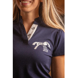 Polo Pénélope Victorine feminino Marinho Azul-marinho