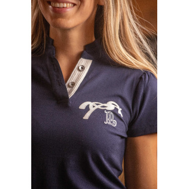 Polo Pénélope Victorine feminino Marinho Azul-marinho