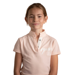 Polo Victorine Eden da Pénélope Bege / rosa