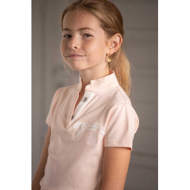 Polo Victorine Eden da Pénélope Bege / rosa