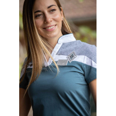 Polo Pénélope Indy Azul petróleo