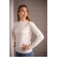 Sweatshirt Pénélope Virginia mulher Cru Branco