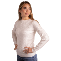 Sweatshirt Pénélope Virginia mulher Cru Branco